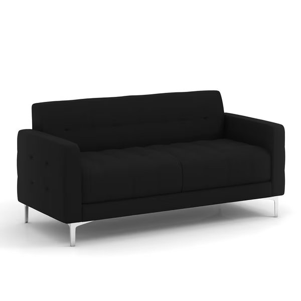 Draper Collection Retro Sofa, Officesource, Mfr#: 9074FBK